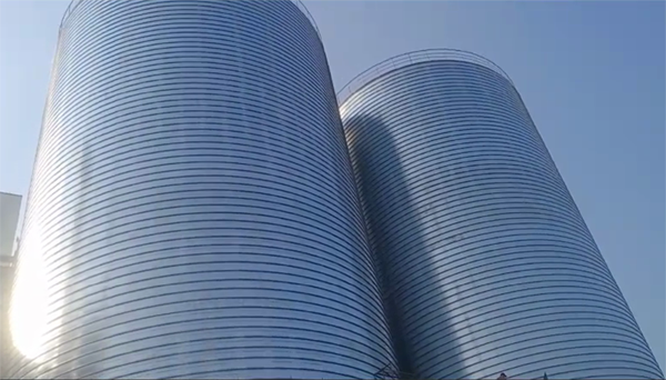 商城2座混凝土高架卷板仓